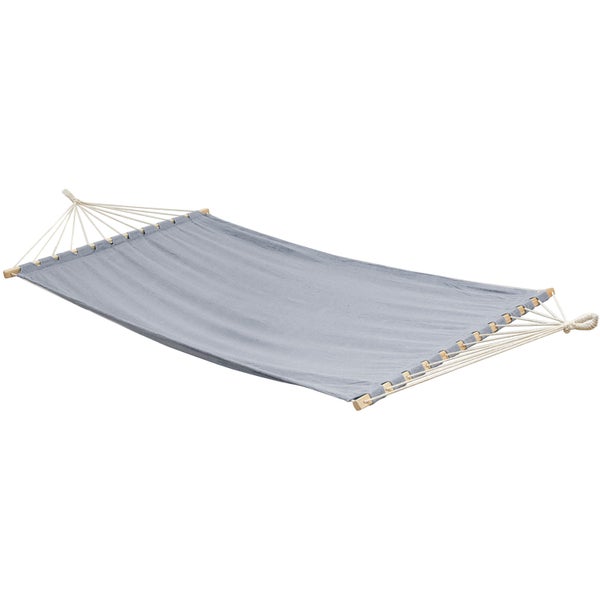 AMANKA XXL Stabhängematte 200x120 Doppelhängematte 2 Personen Hängematte Grau