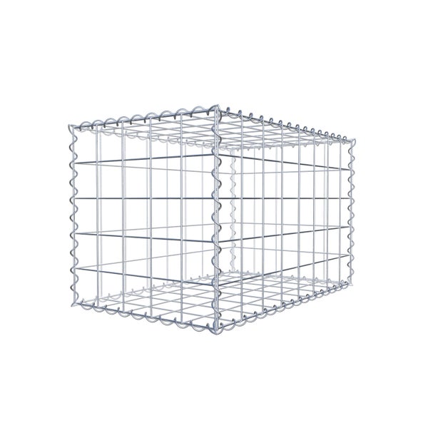 Gabione 80 cm x 50 cm x 50 cm (L x H x T), Maschenweite 10 cm x 10 cm, Spirale