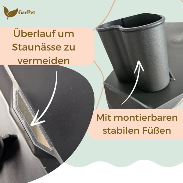 Blumentopf groß draußen Erdbeertopf Pflanzturm Blumentopf hoch Pflanzsäule Kräutertopf Balkon Pflanzkübel anthrazit Kräuterturm Pflanztopf Outdoor Säulentopf