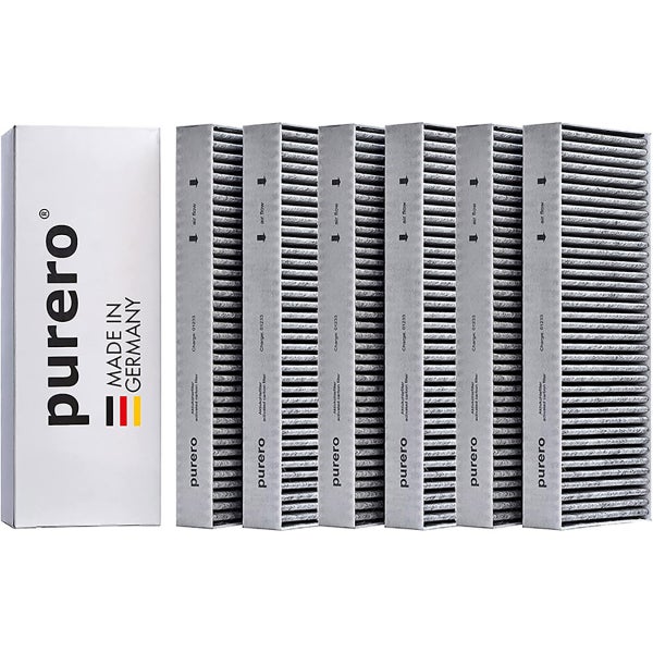 PURERO Premium Aktivkohlefilter Ersatzfilter für Bora BASIC Dunstabzug (6 Stck)