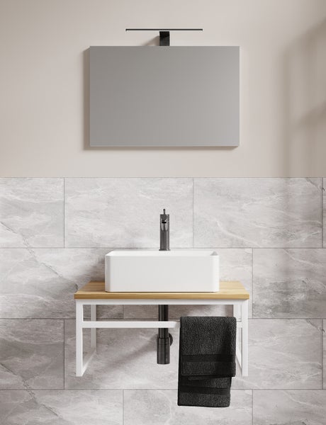3-tlg. Waschtisch Badmöbel Waschbecken Bitila 60