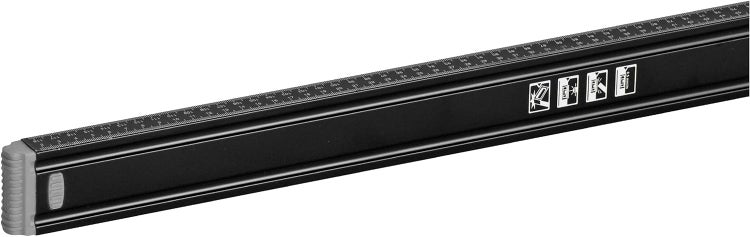 kwb Aluminium-Wasserwaage 120 cm, stoßfeste Libelle, 0,5 mm / m Genauigkeit, VPA-Geprüft, hoch präzise geschliffen, je 1 Horizontal- und Vertikallibelle inkl. Sturz-Schutz aus Gummi