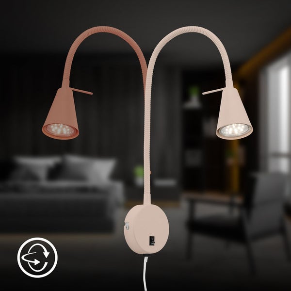 LED Wandleuchte innen LED Wandlampe Bettleuchte Leselampe Schwenkbar