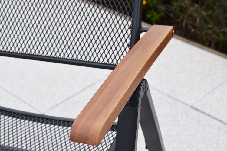 Thoasos Gartensessel, klappbar, verstellbare Rückenlehne