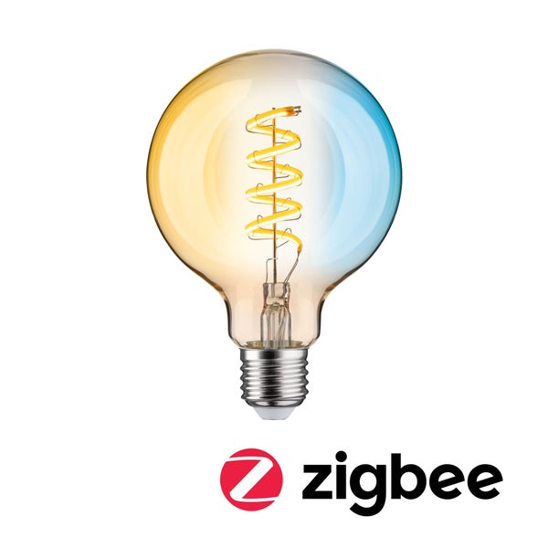 Filament 230V Smart Home Zigbee 3.0 LED Globe G95 E27 600lm 7,5W Tunable White dimmbar Gold