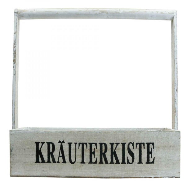 Kräuterkiste aus Holz mit Tragegriff