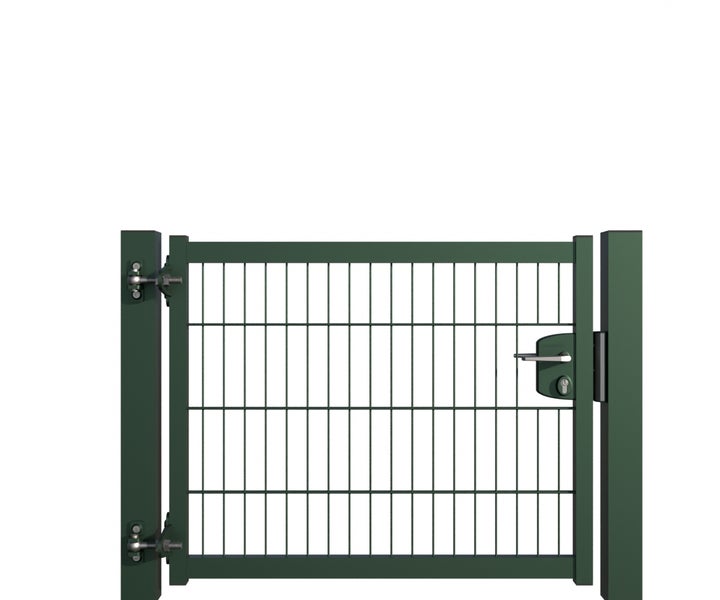 Gartentor aus Metall mit Schloss