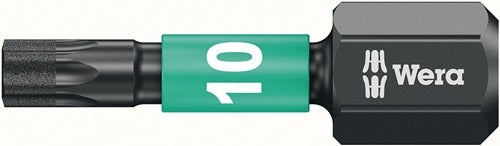 10x Wera Bit IMPAKTOR DC T10 Länge 25 mm 1/4 C6,3 - 5157628001