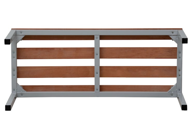 PROREGAL Sitzbank Seal Freistehend Grau/Buche Ohne Rückenlehne HxBxT 40 x 80 x 40 cm Holz