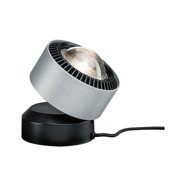 LED Tischleuchte Aldan 2700K 200lm 3,5W Schwarz, Alu gebürstet