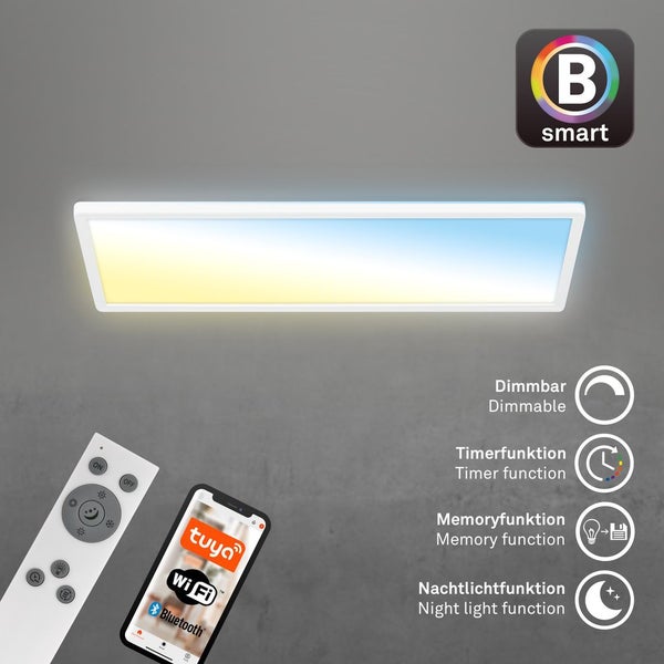 LED Deckenlampe Deckenleuchte Smart LED Panel Flach Dimmbar Fernbedienung