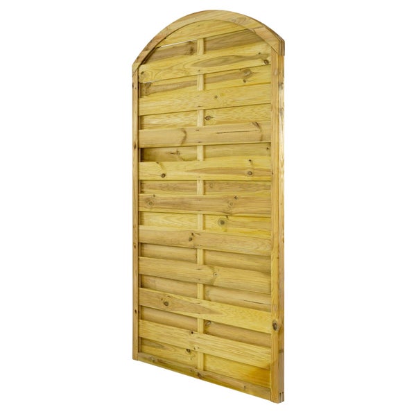 Holzzaun mit Rundbogen für den Garten