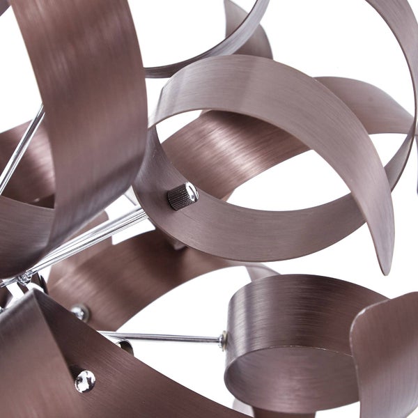 Lucande Pendelleuchte Kaelor (Design, Modern) in Kupfer aus Aluminium (5 flammig G9) - Deckenlampe Esstischlampe Hängelampe Hängeleuchte Wohnzimmerleuchte