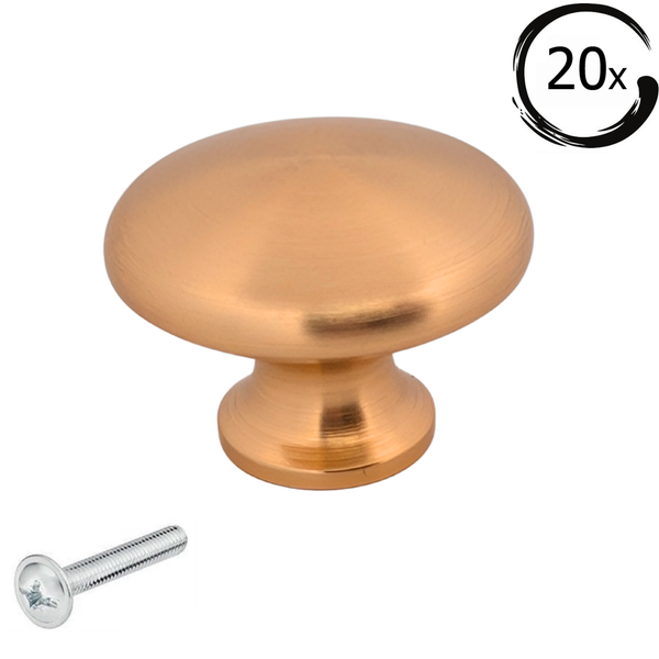 Möbelknopf aus Metall, 20er-Pack