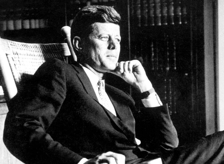 Acrylglasbild | Glasbild | Wanddeko | Amerika | John F Kennedy | inkl. rückseitigem Aufhängesystem | Artikel: AGP00608 Format: 90x60 cm