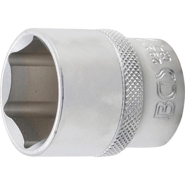 BGS Steckschlüssel-Einsatz Sechskant Antrieb Innenvierkant 12,5 mm (1/2) SW 27 mm - 2927
