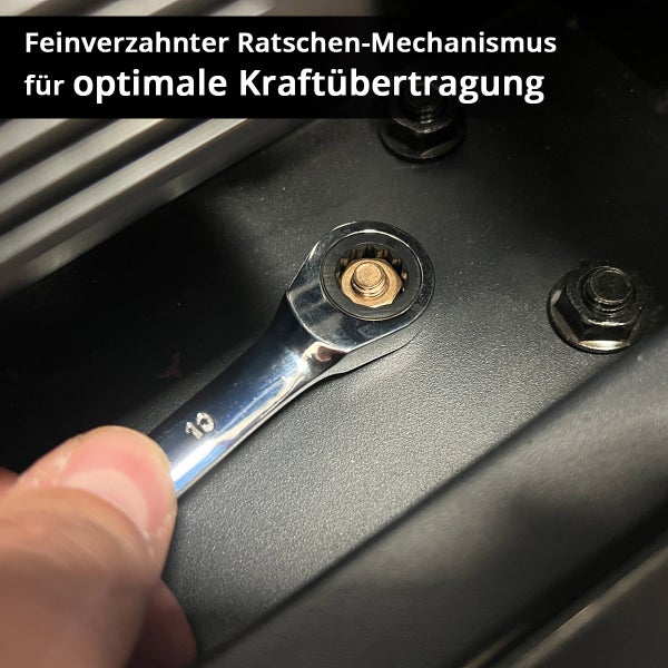 STAHLWERK Ratschenschlüssel-Satz 8 - 19 mm 8-teiliges Schraubenschlüssel