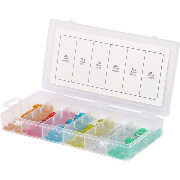 KS TOOLS Sortiment Mini-Sicherungen 5-30A 120tlg. - 970.0280