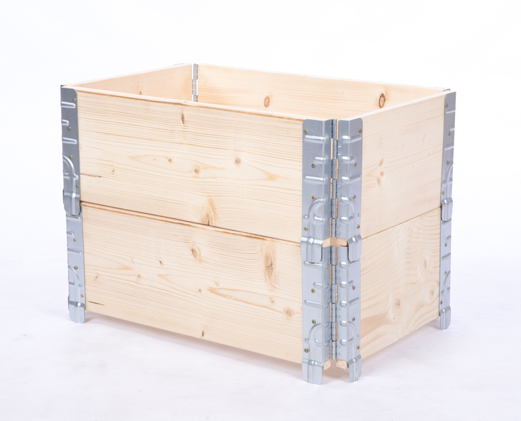 Hochbeetkisten GrowBox HxBxT 40x60x40 cm 2 Ebenen Holz Natur