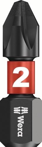Wera Bitgroßpackung (20 Stk.) 1/4″ PZD 2 Länge 25 mm - 5057760001
