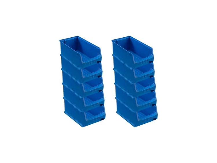 PROREGAL Blaue Sichtlagerbox 4.0 HxBxT 15 x 20 x 35 cm 7,2 Liter Sichtlagerbehälter Sichtlagerkasten Sichtlagerkastensortiment Sortierbehälter