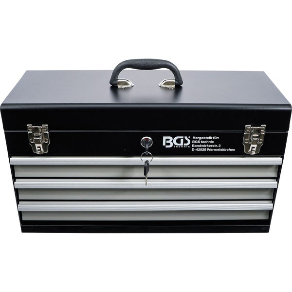BGS Metall-Werkzeugkoffer leer 3 Schubladen - 3312