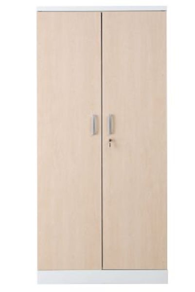 PROREGAL Aktenschrank Beetle 4 Fachböden HxBxT 195 x 92 x 42 cm Weiß & Ahorn