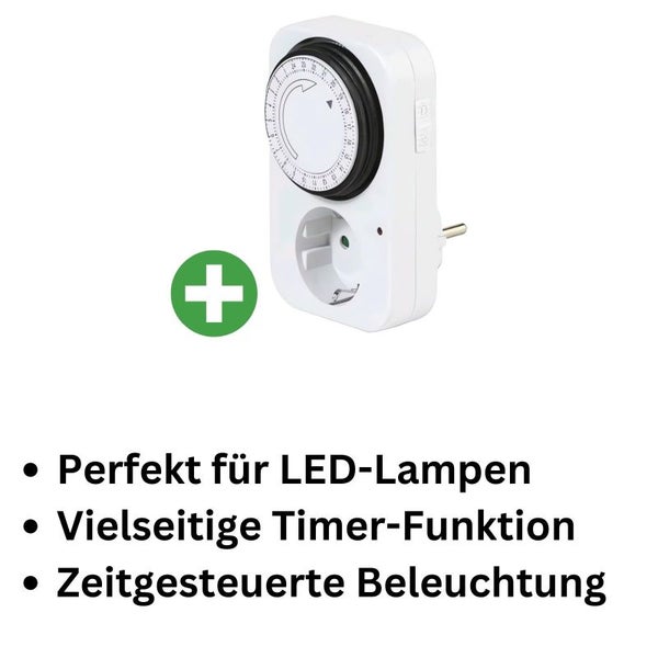Mechanische Zeitschaltuhr mit Timer-Funktion – Für Grow-Beleuchtung & Gewächshaus – Einfach programmierbar, zuverlässig & vielseitig einsetzbar