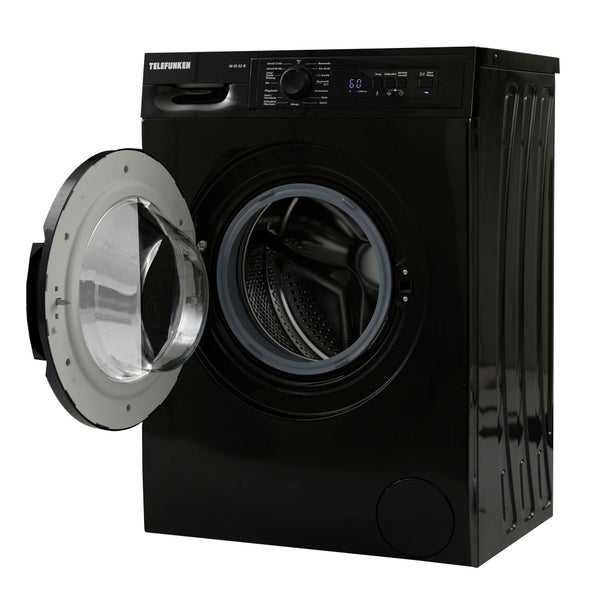 Telefunken Waschmaschine 5kg 1000 U/Min. Frontlader Schontrommel Überlaufschutz 15 Programme W-01-52-B schwarz