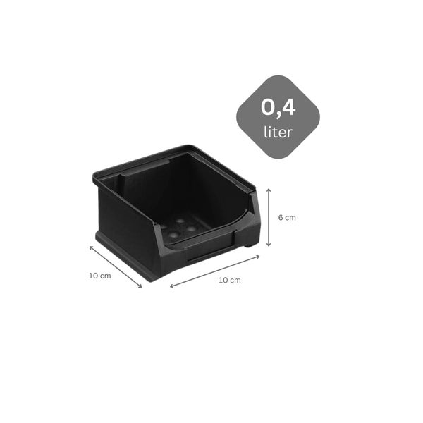 PROREGAL Trägersystem Rote Systemplatte mit 45 x Leitfähigen Sichtlagerboxen 1.0 Maße H x B 50 x 100 cm Sichtlagerbox Sichtlagerbehälter