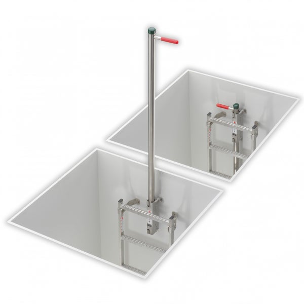 Kellerschachtleiter mit Auszug