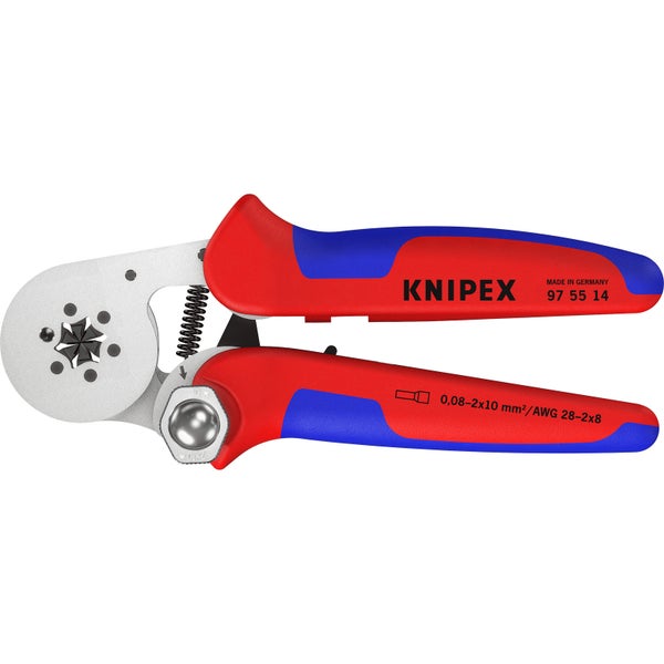 Knipex Selbsteinst. Crimpzange fürAderendhuelsen - 975514