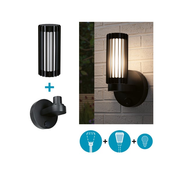 Set ModuShine Wandhalter Ferina ohne Sensor Anthrazit