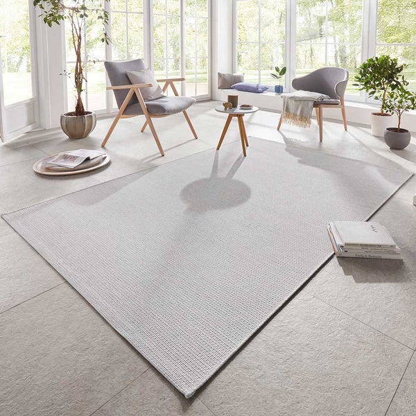 In- & Outdoor Teppich Millau Hellgrau Creme - 140x200x0,4cm