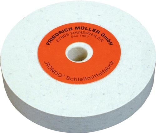 Friedrich Müller Filzpolierscheibe Wollfilz Ø 125 x B 20 x 20 mm - 843474