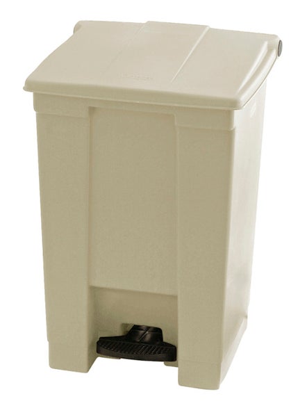 PROREGAL Rubbermaid Robuster Pedaleimer 45,4 Liter HxBxT 60 x 40 x 41,3 cm Aus Konformen Polyethylen Beige