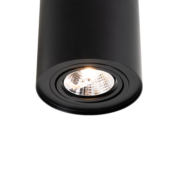 Schwarze LED Deckenleuchte