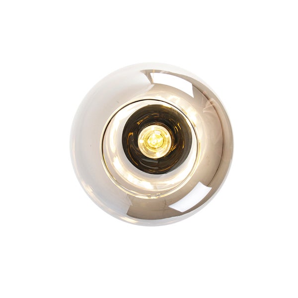 Moderne Deckenleuchte mit Glasschirm