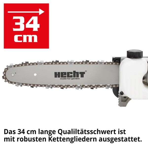 Hecht Kettensäge mit 34 Zentimeter Schwertlänge