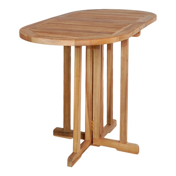 Huelva Gartentisch Balkontisch, Klapptisch Teak. 60 X 120 X 75 cm