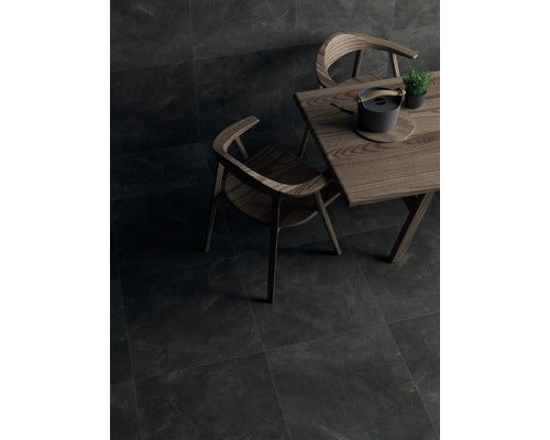 Wand- und Bodenfliese Pulpis Nero 60X60cm, poliert, rektifiziert