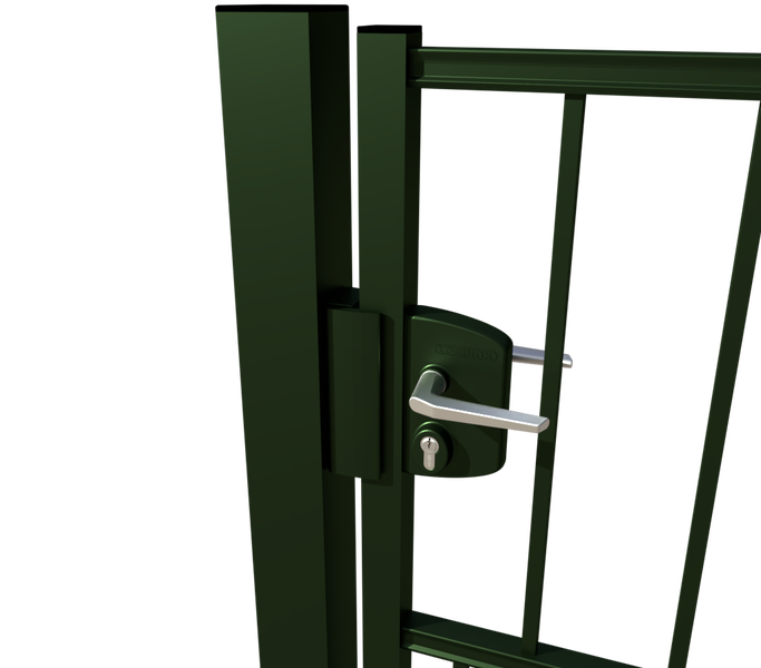 Gartentorschloss mit Schlüssel und Griff