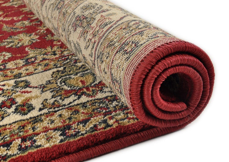 Gewebter Teppich im Orient-Design Hamadan Rot 50x80 cm
