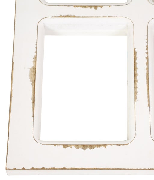 FRANK FLECHTWAREN | Dekofenster Shabby, 2er Set, HOLZ, 30 x 1,5 x 40 cm, 45 x 1,5 x 60 cm
