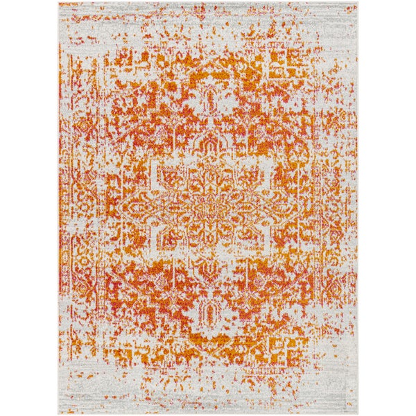 Vintage Orientalischer Teppich Orange/Weiß 120x170 cm JULIETTE