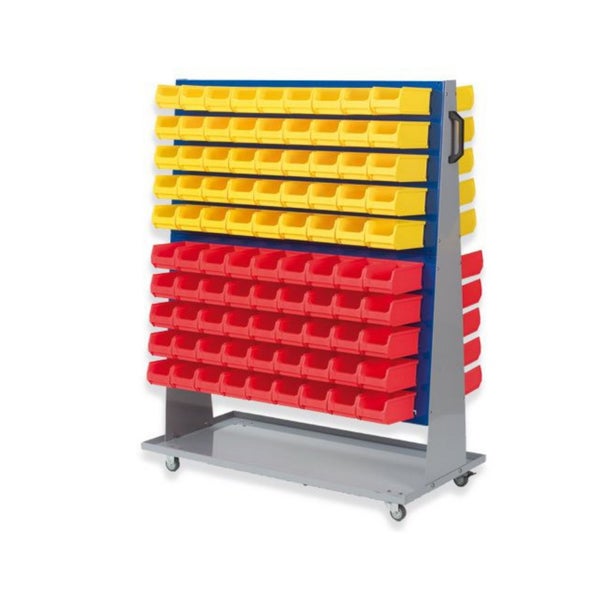 PROREGAL ProfiDrop Systemwagen auf Rollen ohne Systemplatten und boxen HxBxT 130 x 100 x 50 cm