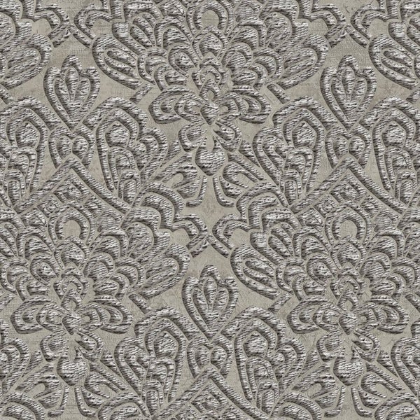 Zambaiti Tapete Barockmuster Grau - 70 cm x 10.05 m - 662169