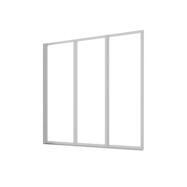 Duschwand mit drei Elementen für das Badezimmer