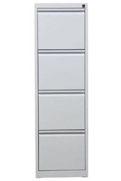 PROREGAL Hängeregistraturschrank 4 Schubladen Mare HxBxT 132 x 40 x 62 cm Weiß