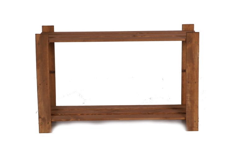 PROREGAL Holzregal Pinepeak HxBxT 50 x 80 x 28 cm 2 Fachboden 1,2 cm Dickes Kiefernholz Braun